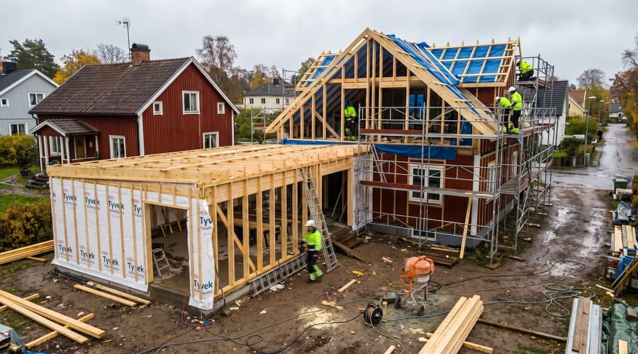 Påbyggnad eller tillbyggnad – vad är billigast per kvadratmeter?