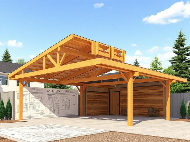 Carport och garage