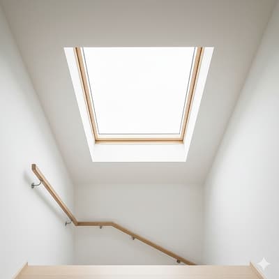 Fast takfönster (Ej öppningsbart)